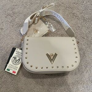 Valentino Orlando Taupe studded crossbody shoulder bag NWT